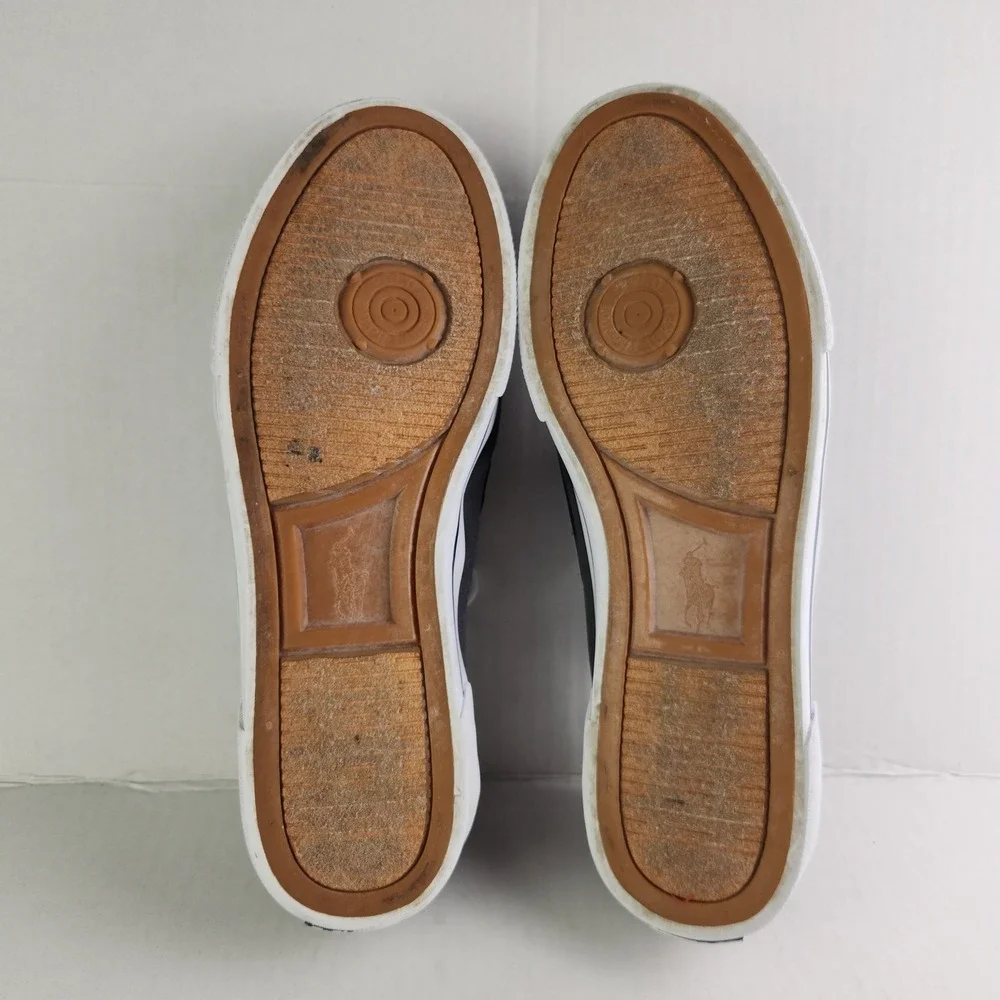Polo Ralph Lauren Franz Sneakers Mens 11.5D Gray Canvas Canvas Lace Up Low Top‎